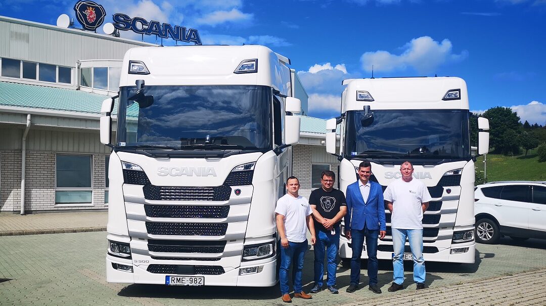 Kaksi uusi Scania S500 veto-autot kalustossamme