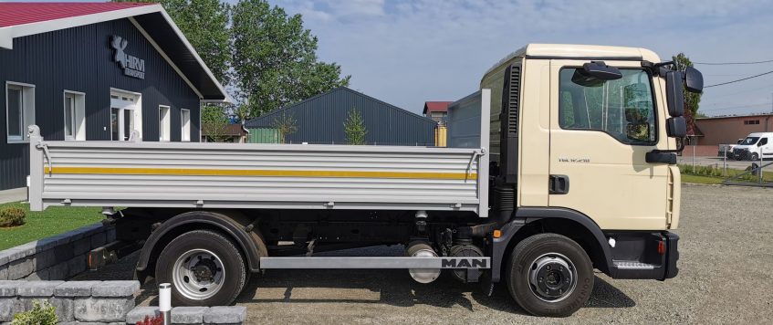 Új beruházásunk: egy 12 tonnás MAN TGL billencs teherautó